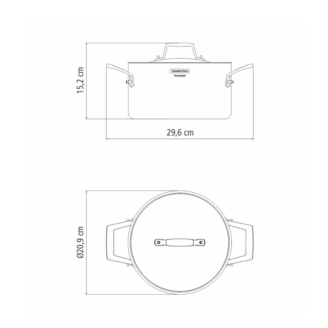 Tramontina Grano 20cm Casserole