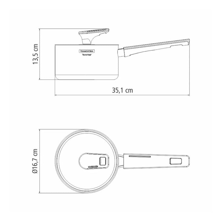 Tramontina Grano Bakelite 16cm Sauce Pan