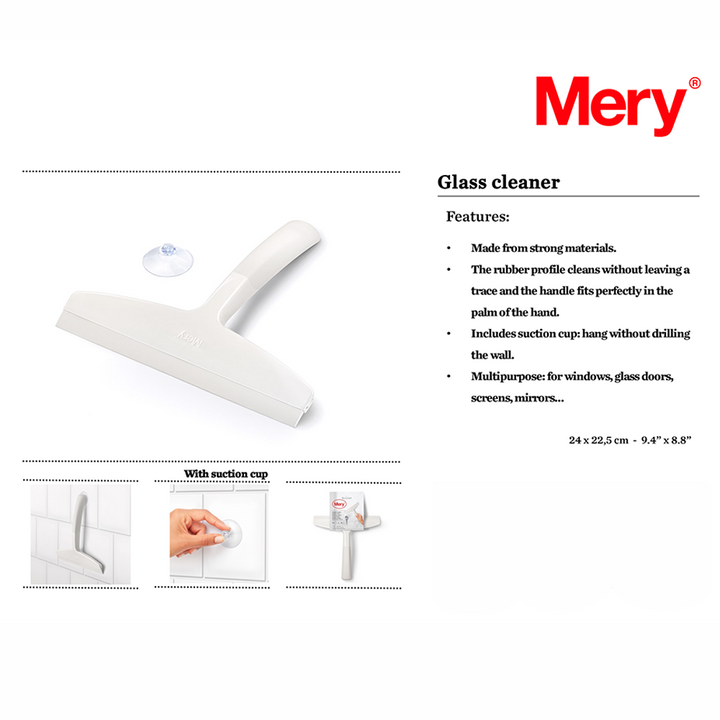 Mery Window Cleaner Glass Wiper Squeegee