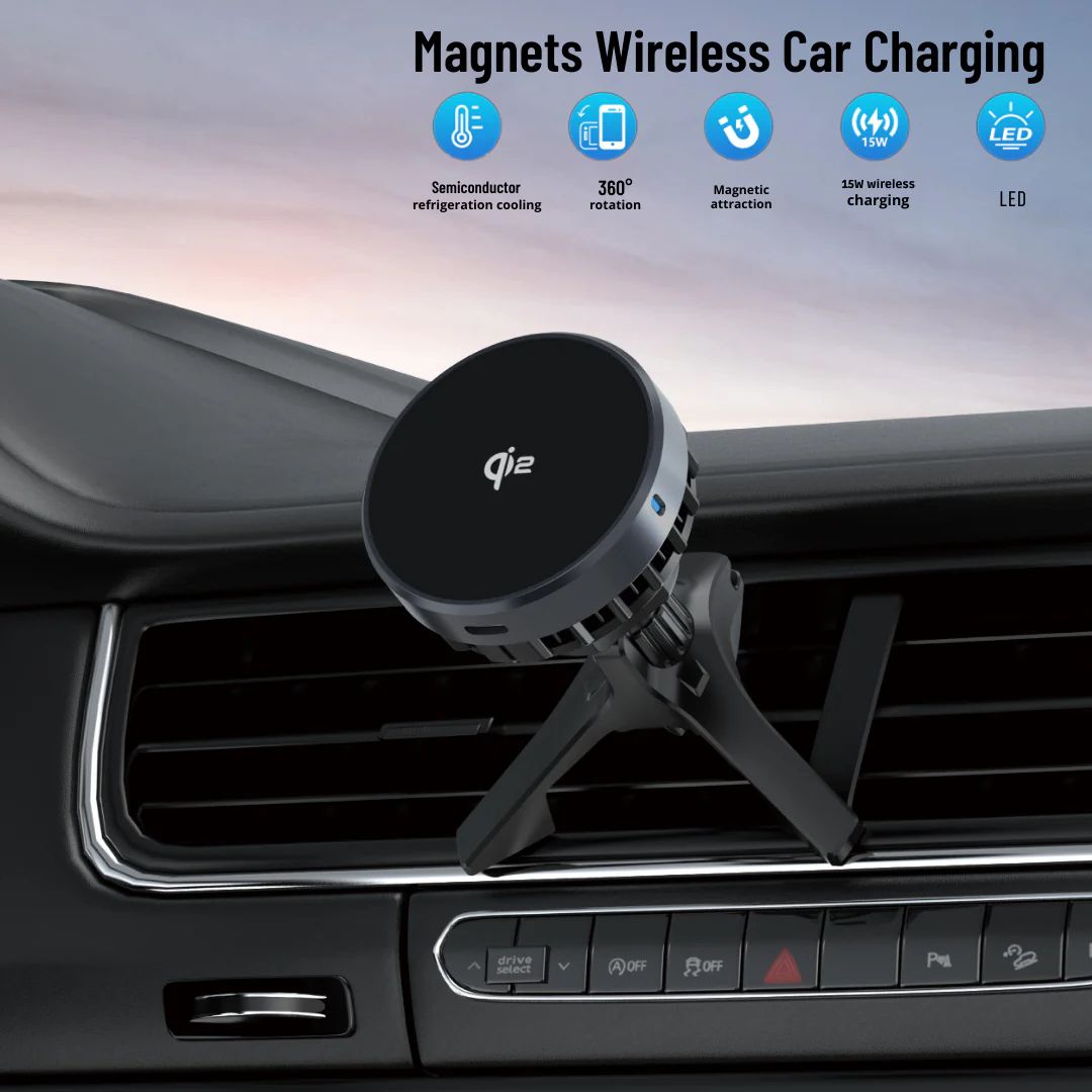 Wiwu CH-319 Qi2.0 Car Wireless Charger