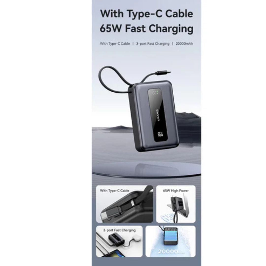 USAMS CD243 20000mAh 65W Power Bank