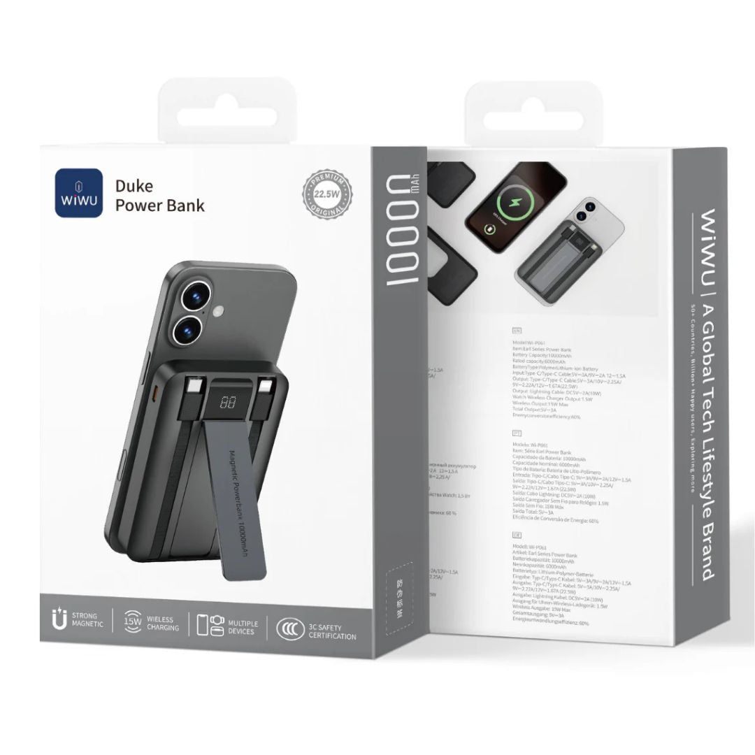 Wiwu 22.5W Duke Power Bank 10000mAh Wi-P061