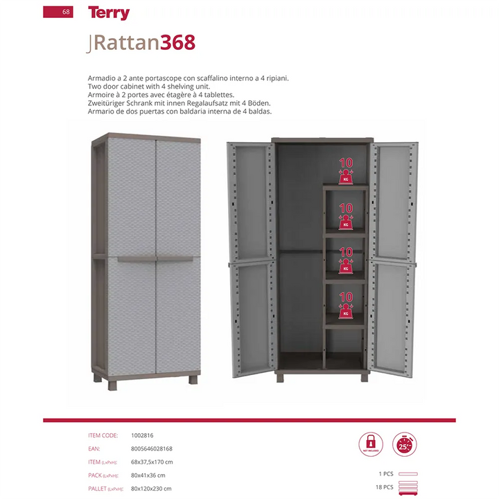 Terry Jrattan Outdoor & Indoor Cabinet