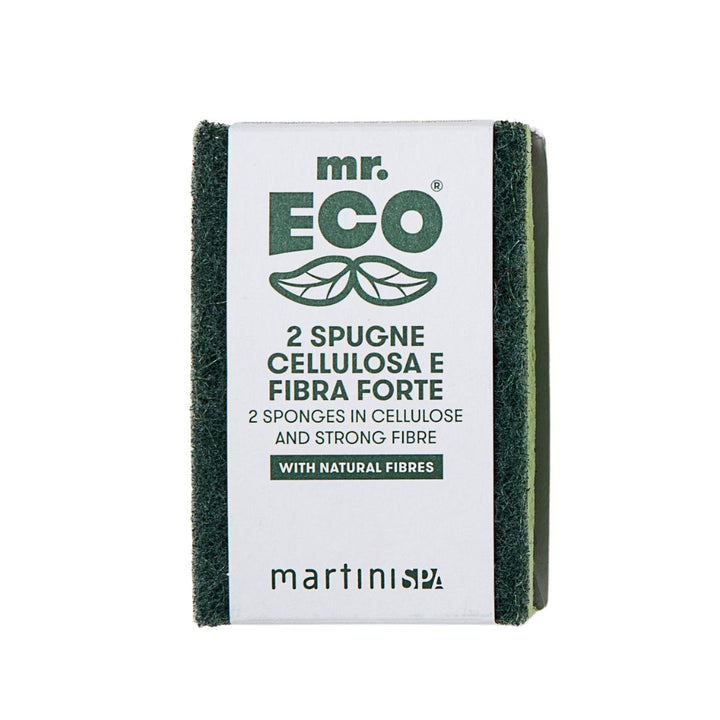 MartiniSPA Mr Eco Double Action Scourer Sponge Vegetable Cellulose with Strong Fiber