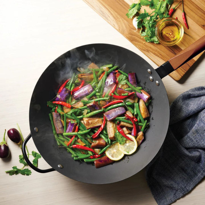 Tramontina 36cm Carbon Steel Wok