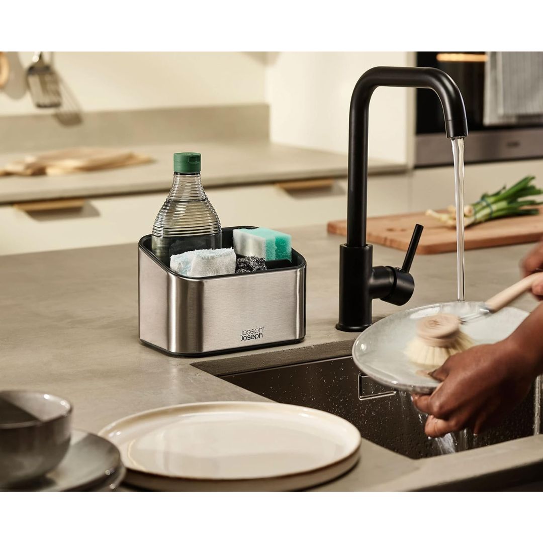 Joseph Joseph Surface Tiered Stainless-steel Sink Tidy