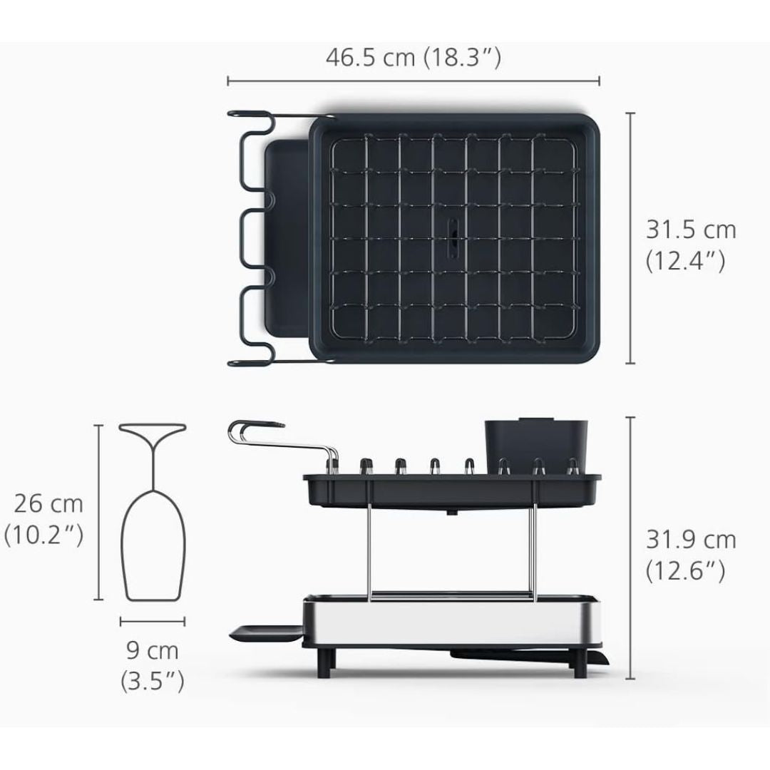 Joseph Joseph Excel Steel 2-tier Dish Rack