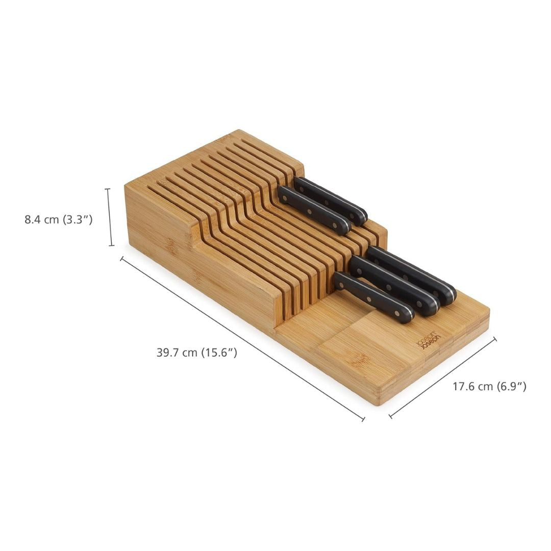 Joseph Joseph DrawerStore Bamboo 2 Tier Knife Organiser