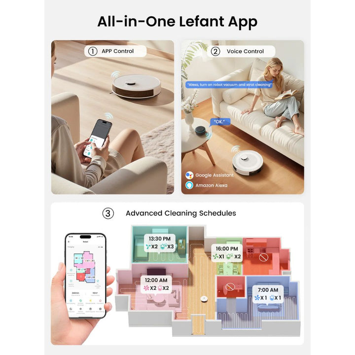 Lefant M2 Plus Robot Vacuum Cleaner