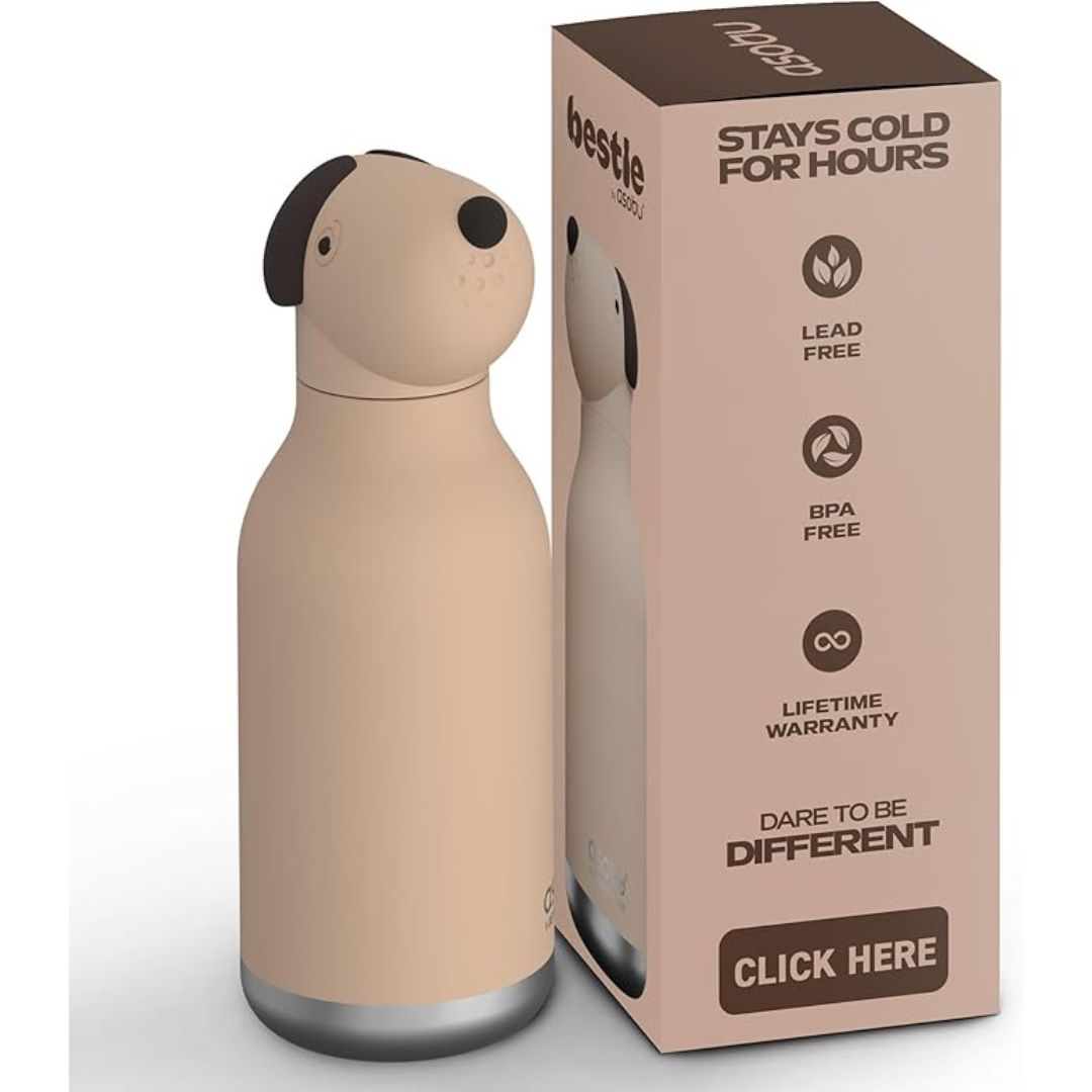 Asobu Besties Water Bottle | Stainless Steel Bottle 470ml | Santa/Snow Man/Reindeer