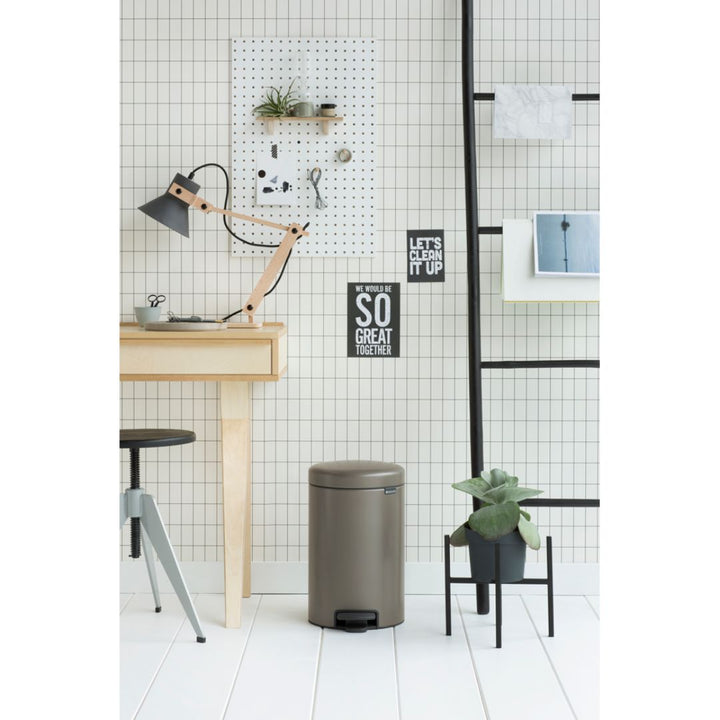 Brabantia NewIcon Pedal Bin Platinum