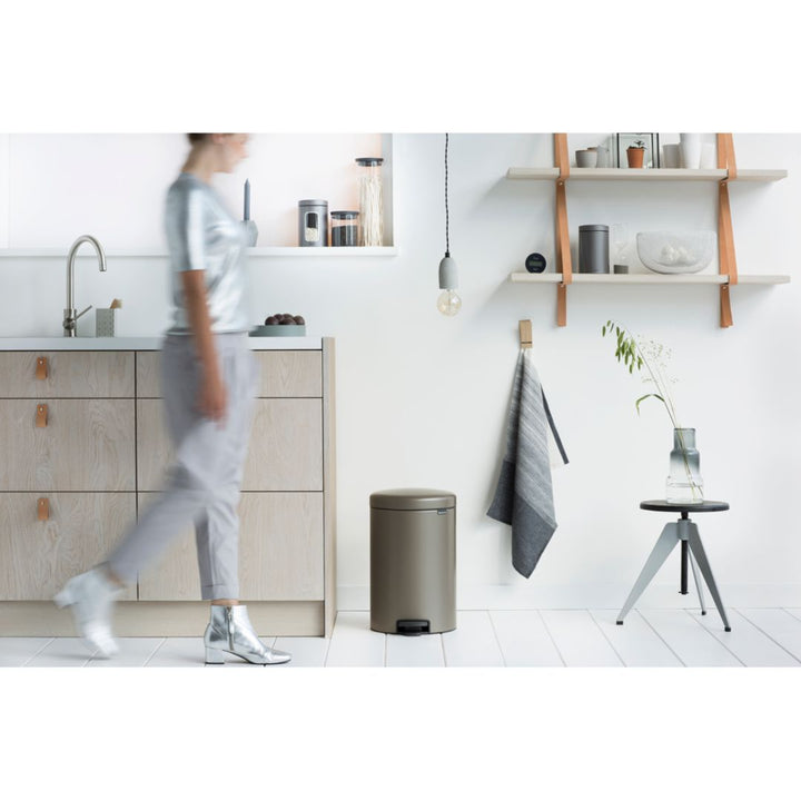 Brabantia NewIcon Pedal Bin Platinum