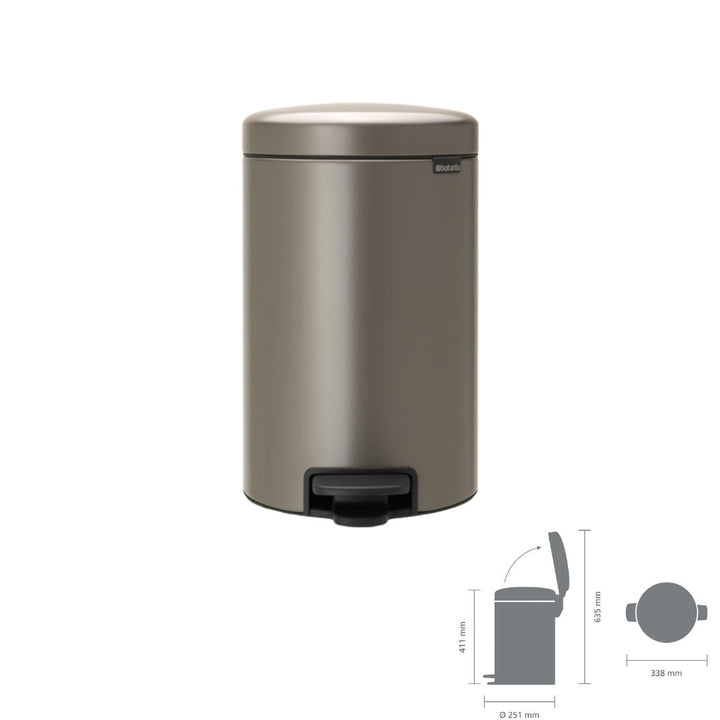 Brabantia NewIcon Pedal Bin Platinum