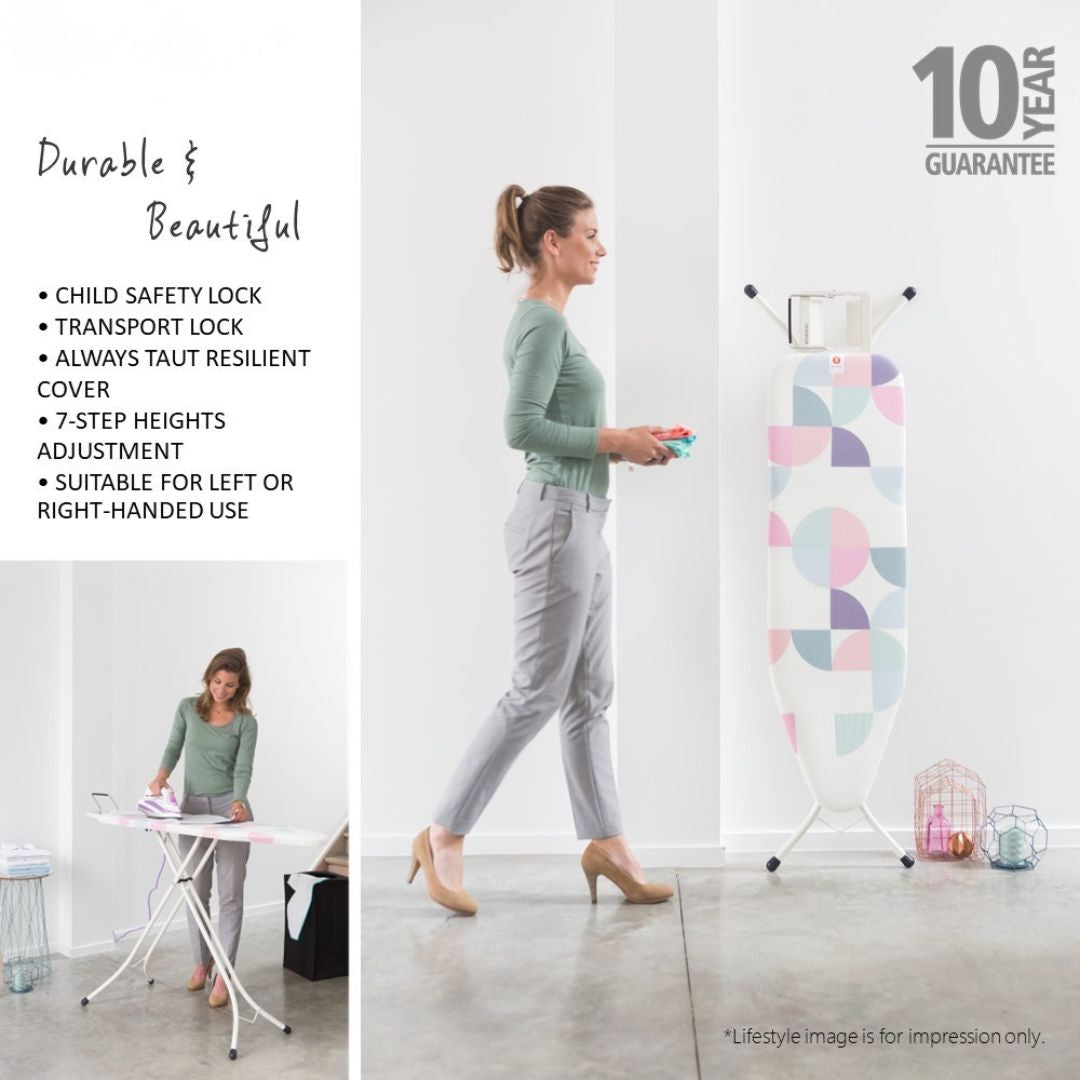 Brabantia Ironing Board B Steam Iron Rest Fresh Breeze