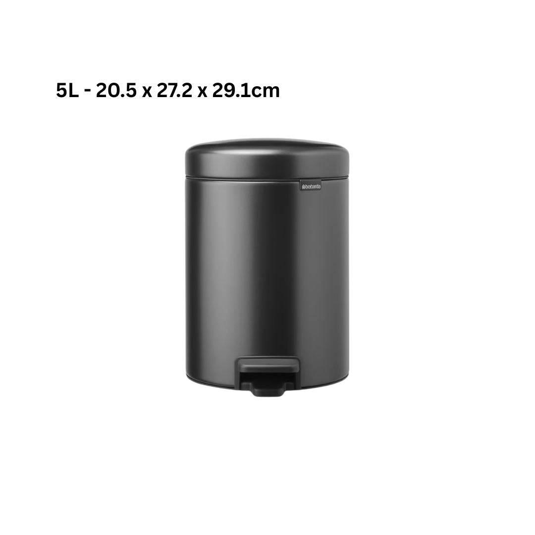 Brabantia Pedal Bin Newicon Soft Closing Confident Grey