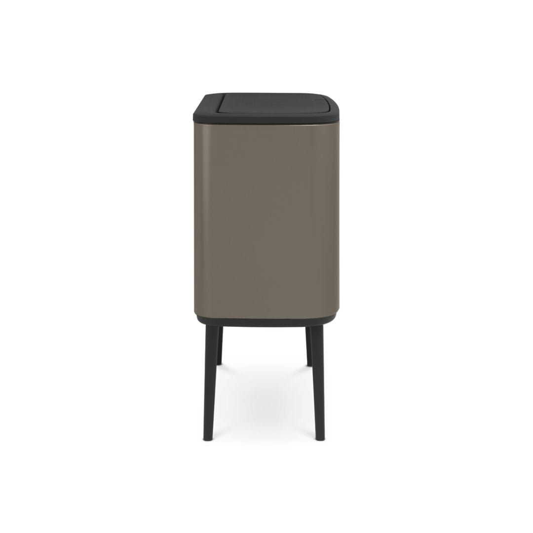 Brabantia Bo Touch Bin with 36 L Inner Bucket Platinum