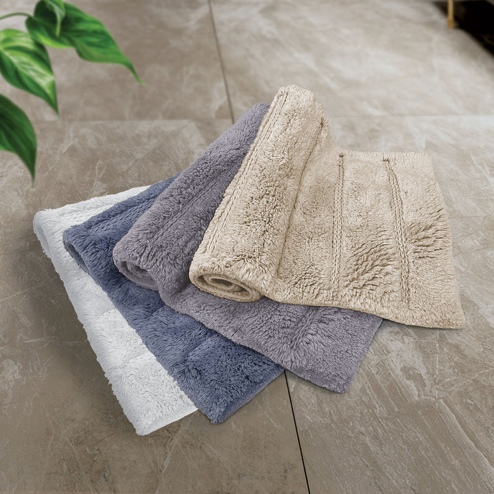 Charles Millen Signature Collection Boston Bamboo Cotton Tufted Mat with Anti-Slip Backing