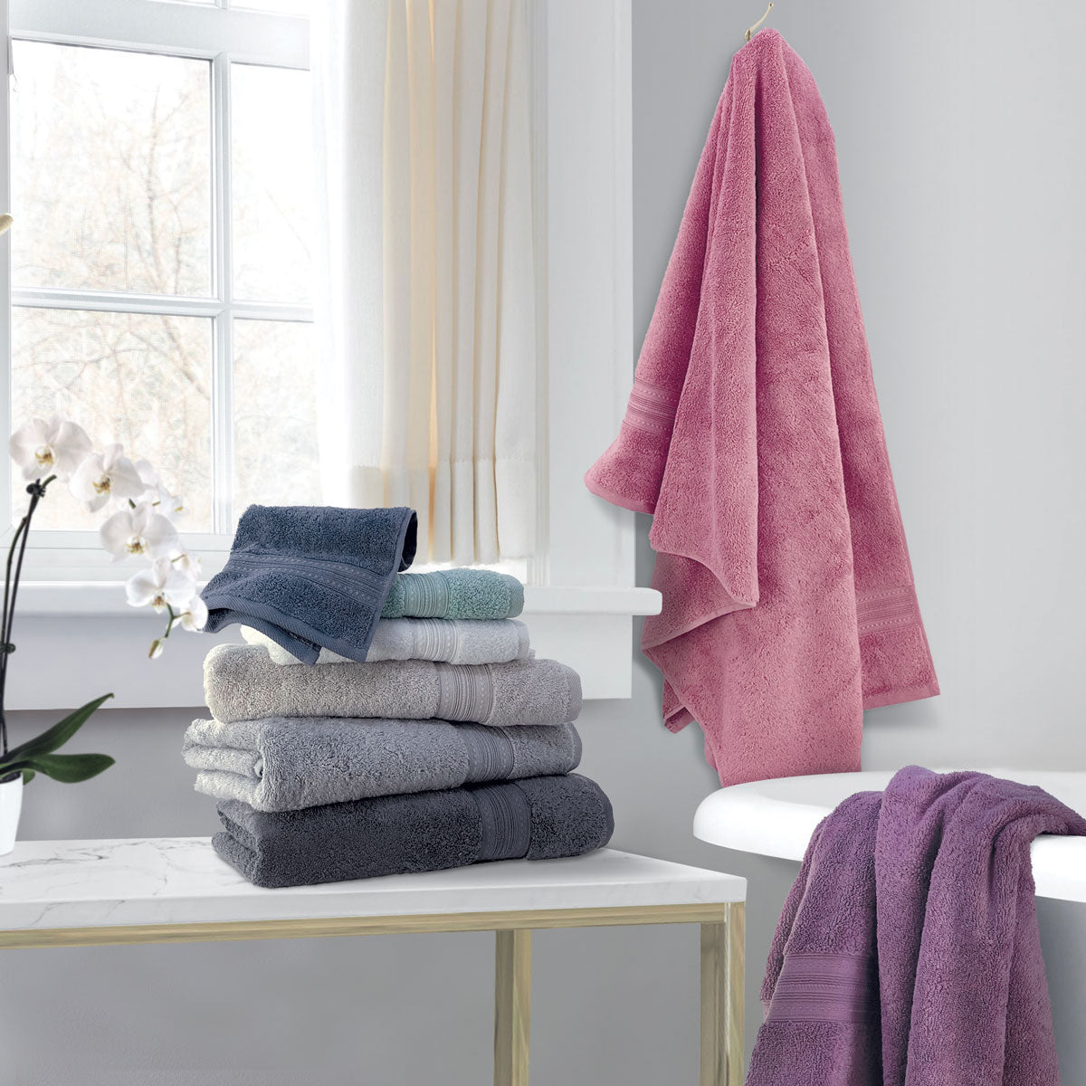 Charles Millen Signature Collection Galla Turkish Aegean Cotton Bath Towel