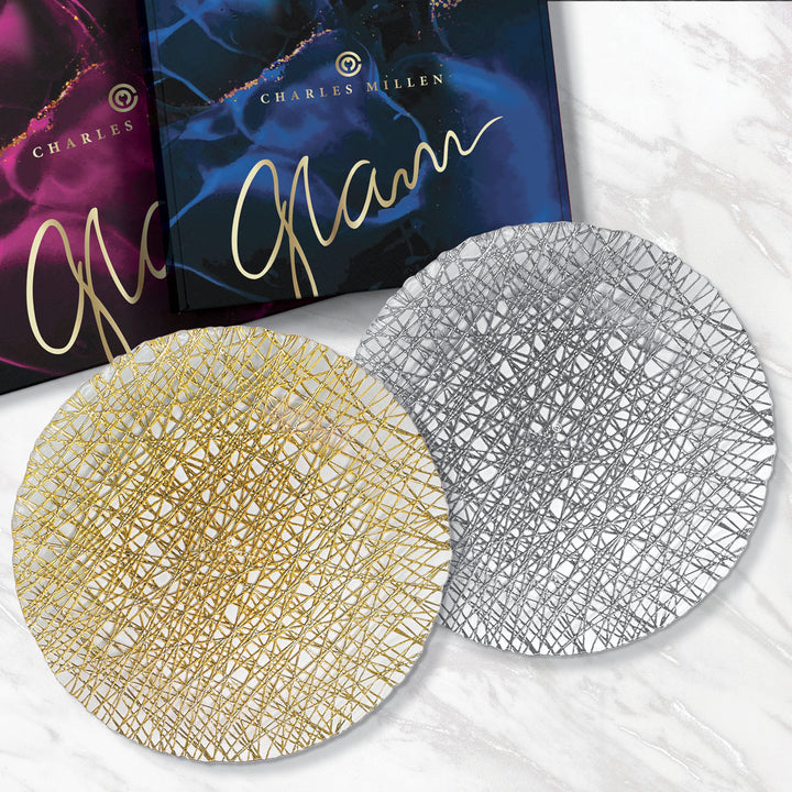 Charles Millen Signature Collection Glam Series Gaišs Accent Plate