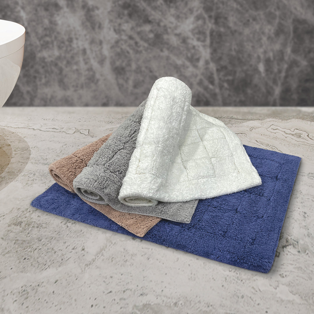 Charles Millen Signature Collection Huella Super Soft Cotton Tufted Mat with Anti-Slip Backing