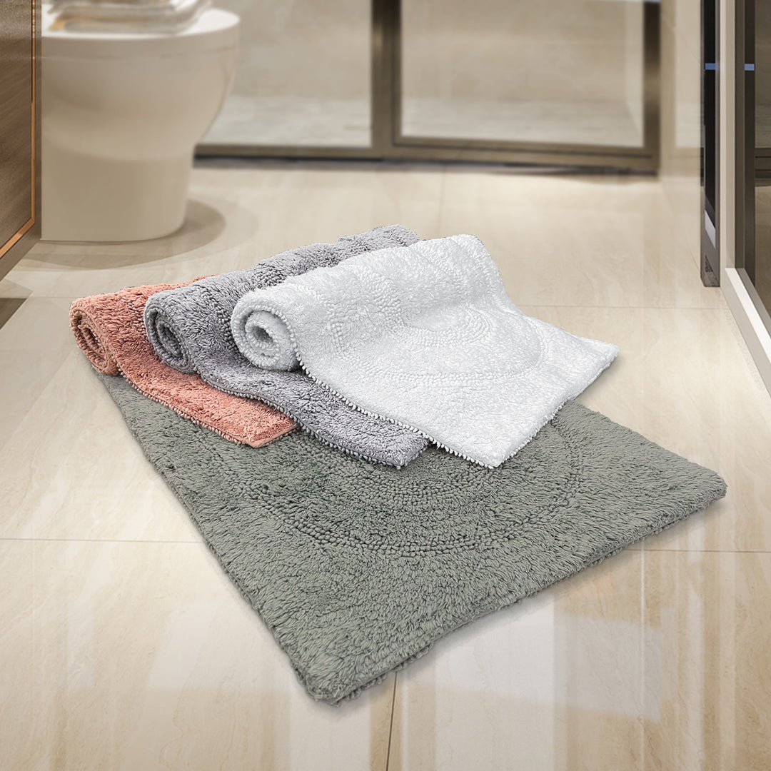 Charles Millen Signature Collection Mie Super Soft Cotton Tufted Reversible Mat