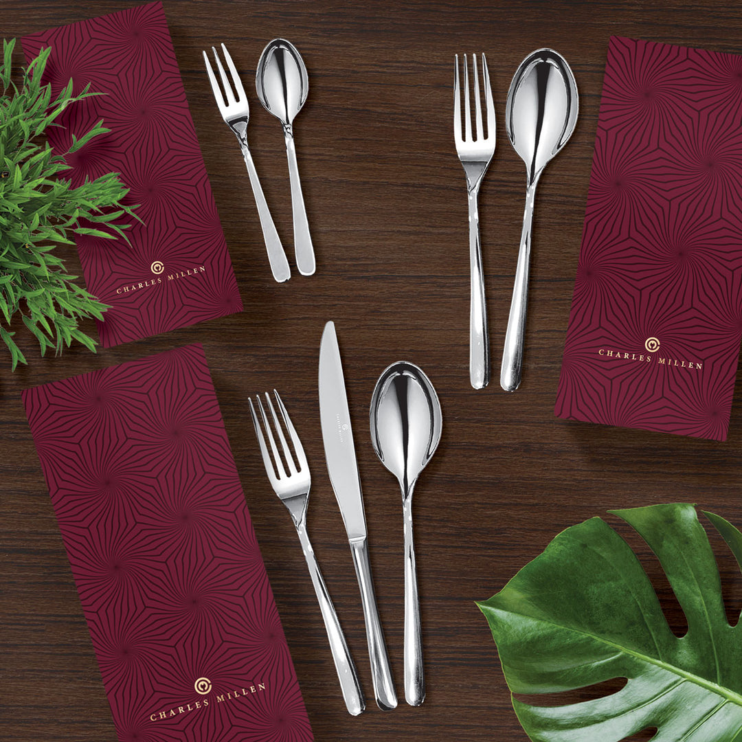 Charles Millen Signature Collection Pelissier Stainless Steel Cutlery Set
