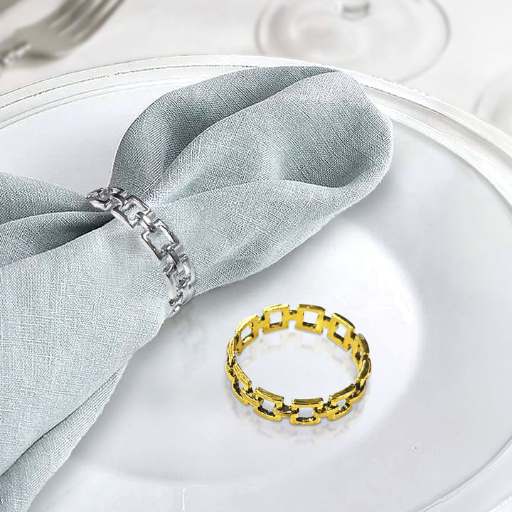 Charles Millen Signature Collection Belcher Napkin Ring 4 Piece Set
