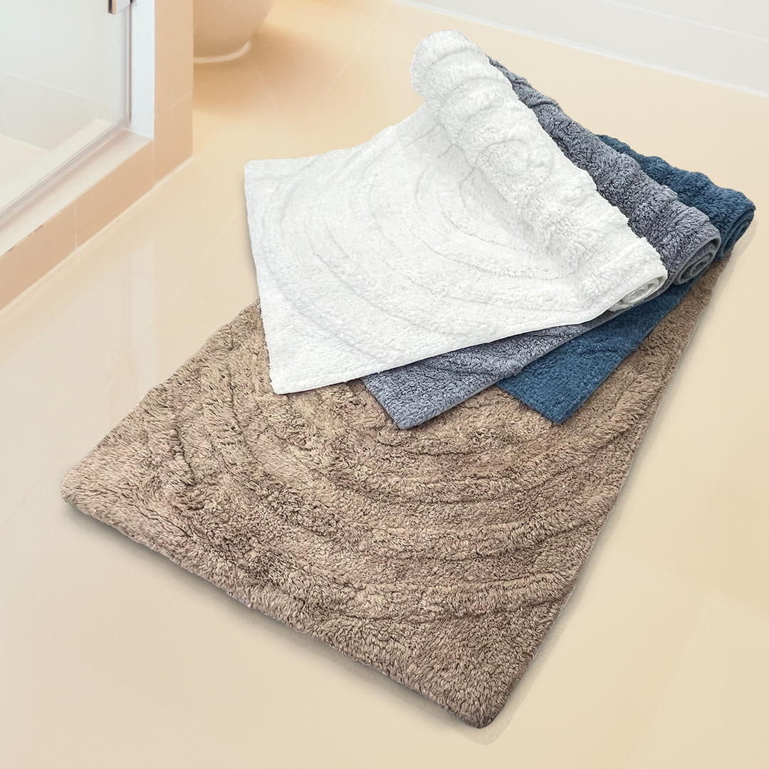 Charles Millen Signature Collection Riviere Super Soft Cotton Tufted Mat with Anti-Slip Backing