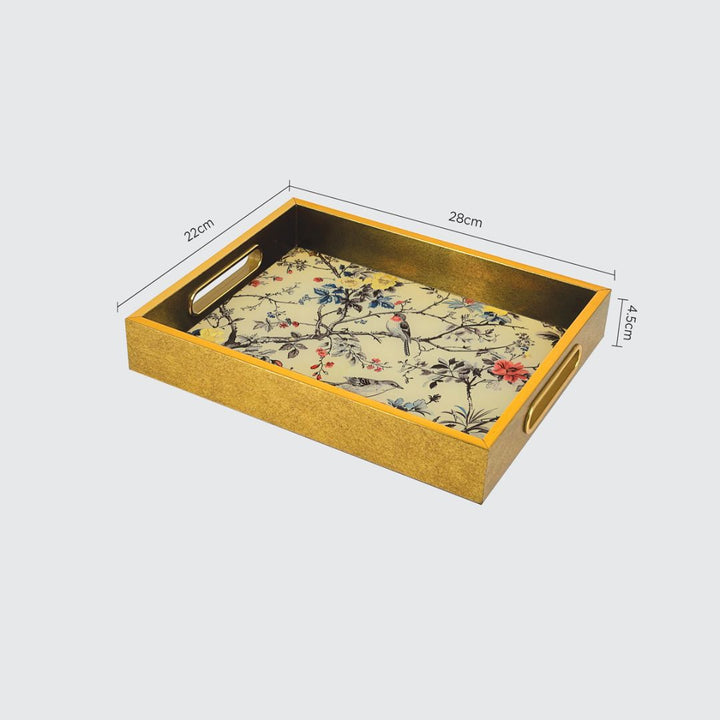 Charles Millen Signature Collection Voila Series Sylvienne Rectangular Serving Tray