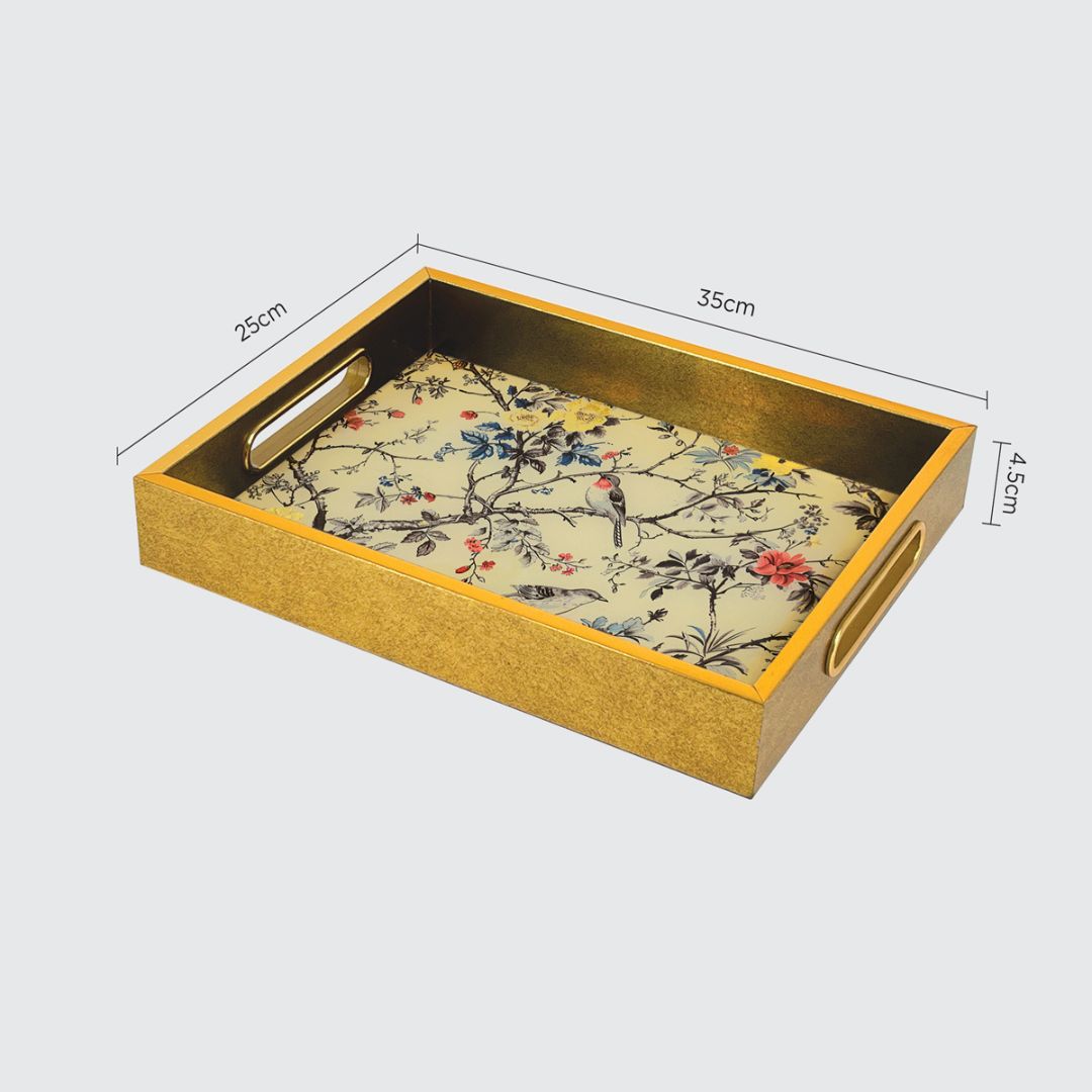 Charles Millen Signature Collection Voila Series Sylvienne Rectangular Serving Tray