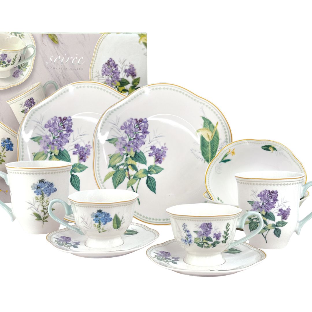 Soiree Botanique 8 Piece Garden Tea Set