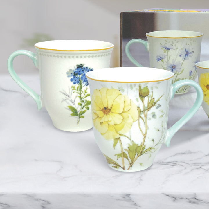 Soiree Botanique 2 Piece Tea/Coffee Mug Set