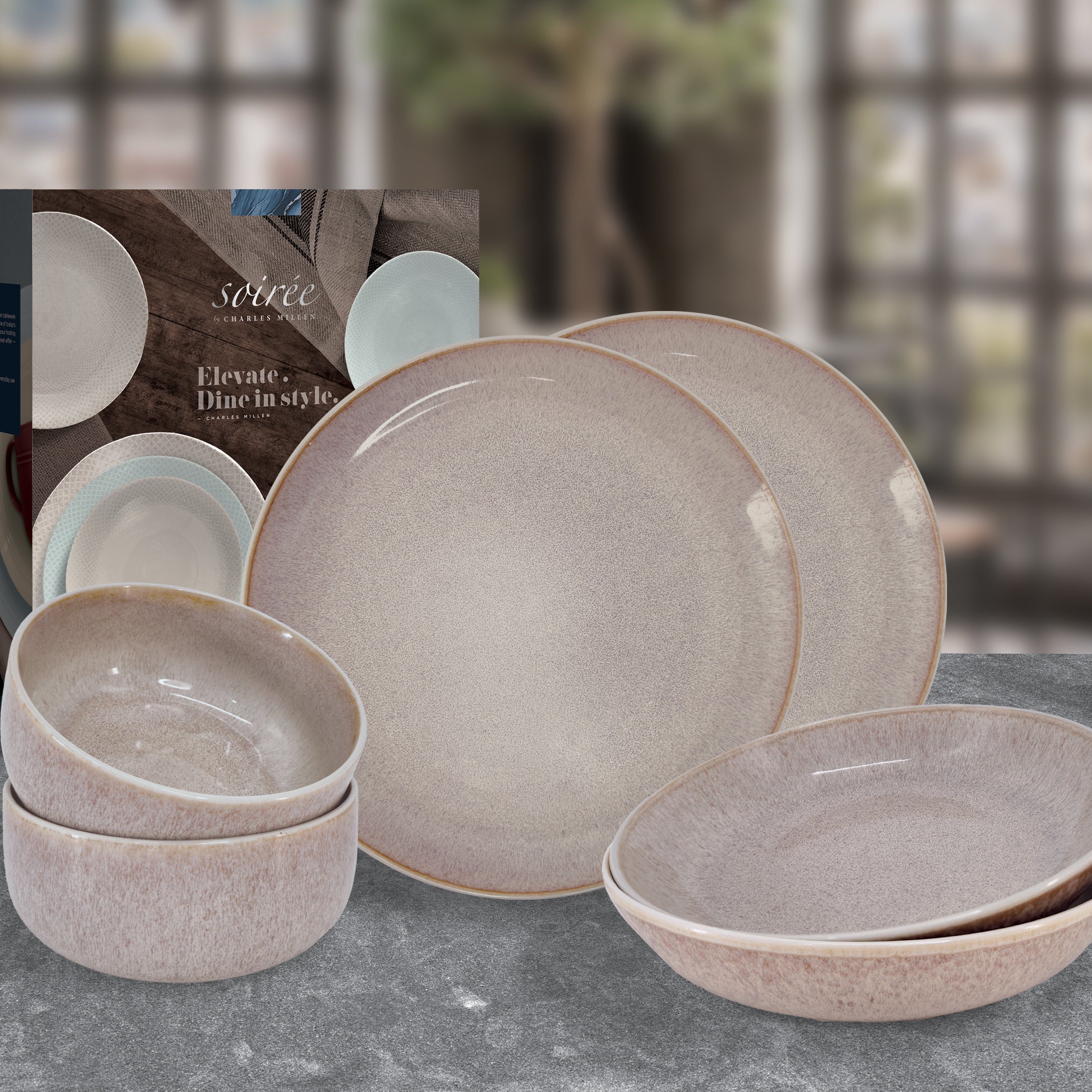 Soiree Chique 6 Piece Dining Set Glisten