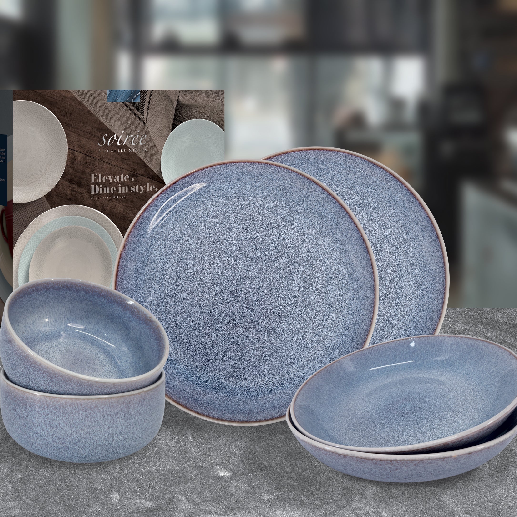 Soiree Chique 6 Piece Dining Set Glisten