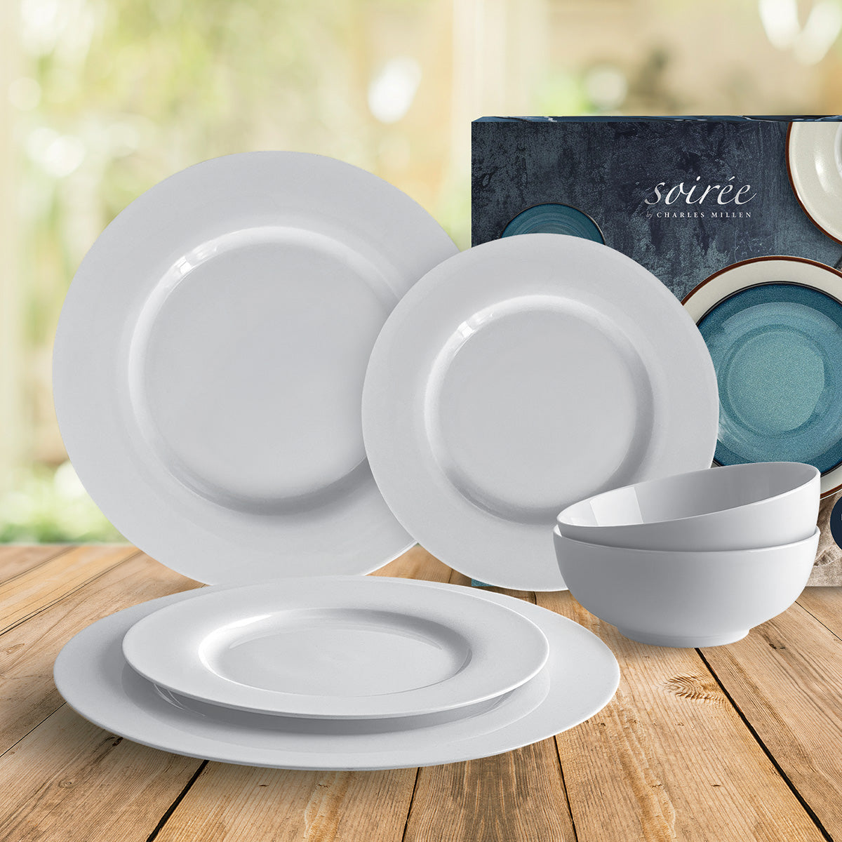 Soiree Chique 6 Piece Dining Set Weiss