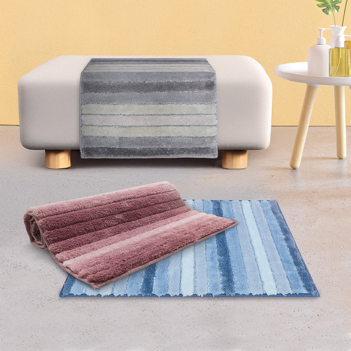 Charles Millen Suite Collection Cadda Microfibre Yarn Tufted Mat with Anti-Slip Backing 60x40cm
