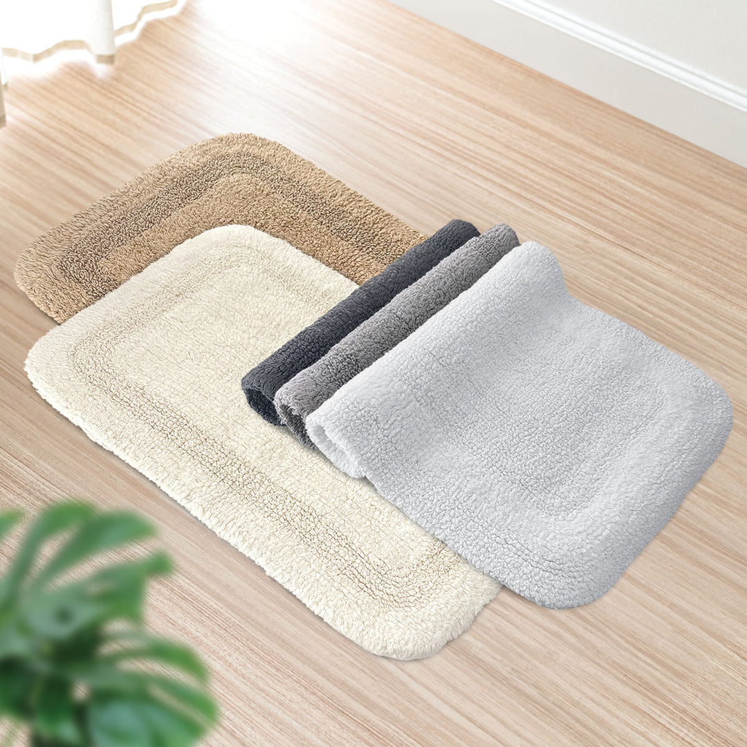 Charles Millen Signature Collection Charles Super Soft Cotton Tufted Reversible Mat