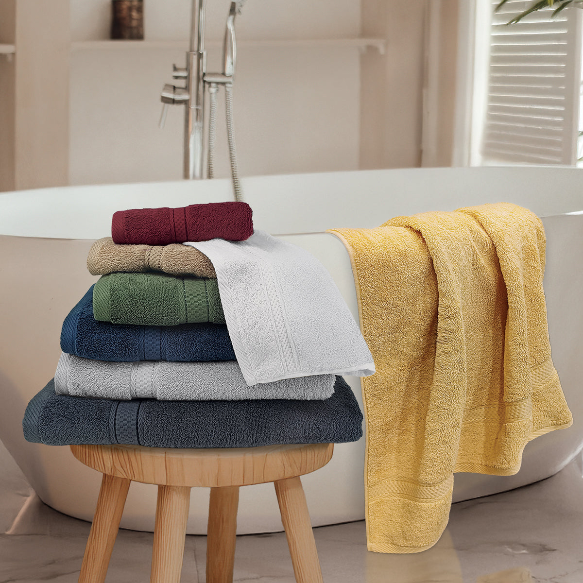 Charles Millen Suite Collection Classique Combed Cotton Face Towel