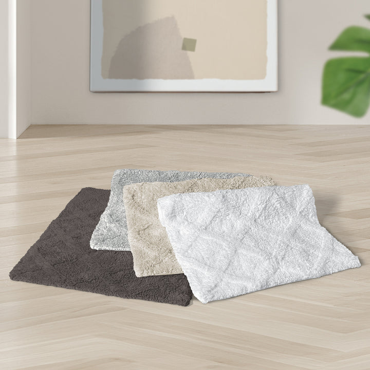 Charles Millen Suite Collection Trellis Super Soft Cotton Tufted Mat with Anti-Slip Backing 70x45cm