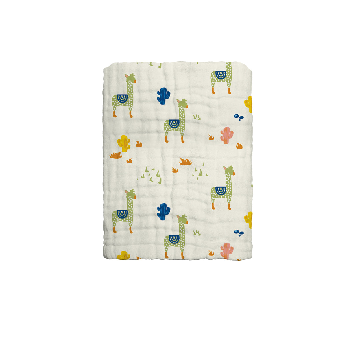 The Gang 100% Cotton 6-Ply High Density Printed Gauze Bath Linen Alpaca