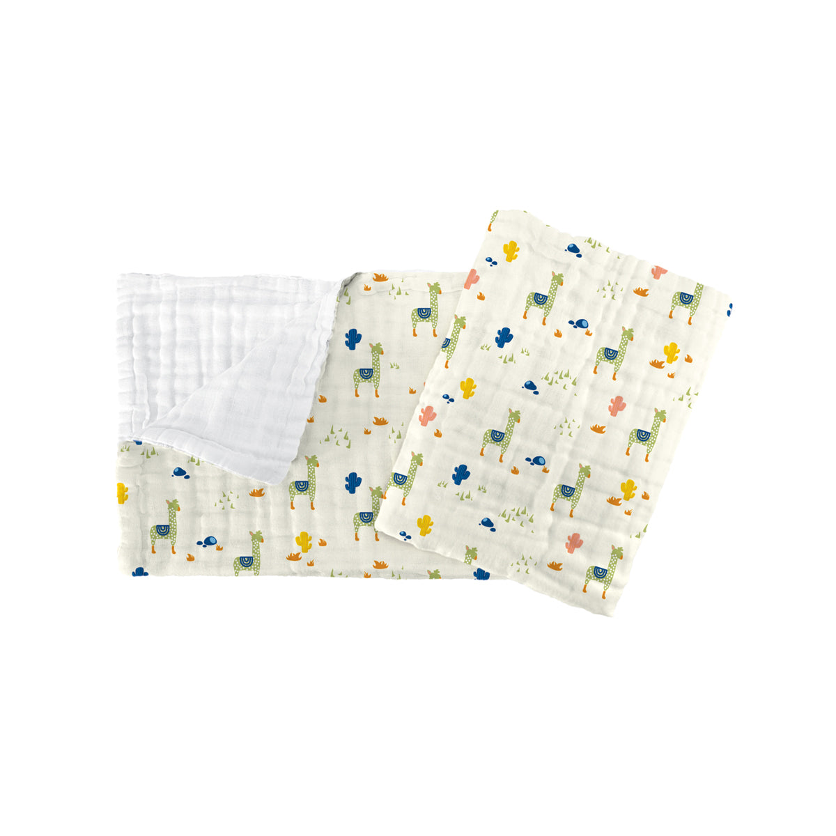 The Gang 100% Cotton 6-Ply High Density Printed Gauze Bath Linen Alpaca