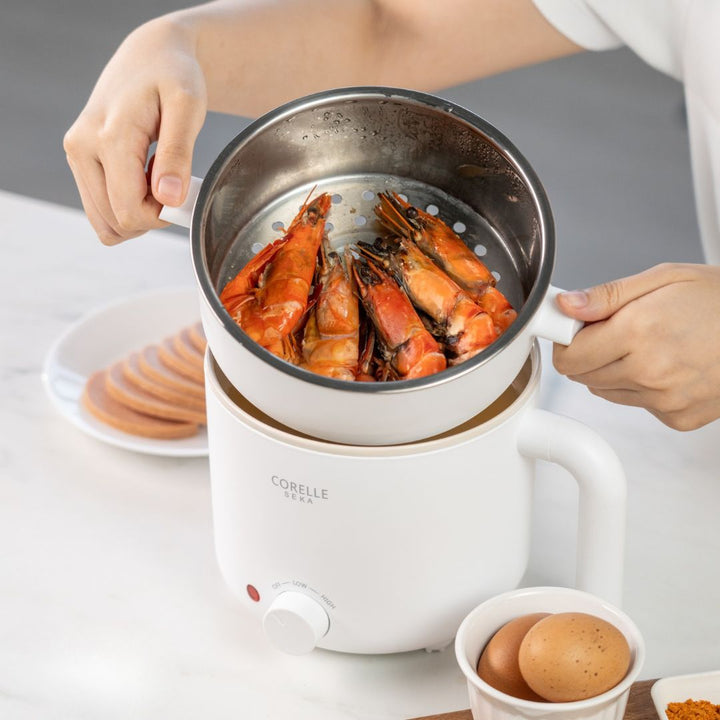 Corelle SEKA 1.2L Ramyun Pot with Steamer