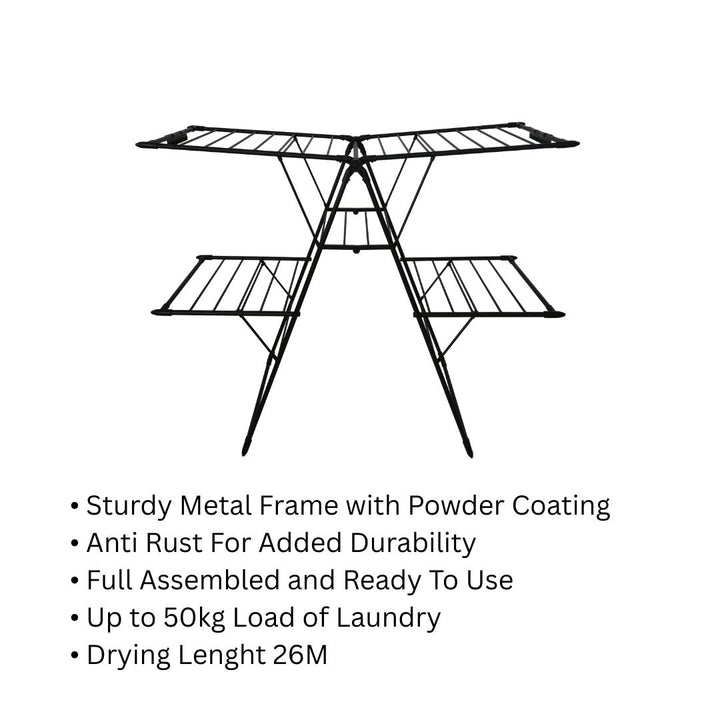 Rene High Quality Deluxe 2 Tier Drying Rack Grandeur