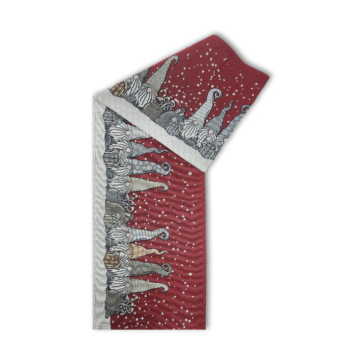 Rapee Gnomes Tapestry Jacquard Weave Table Runner