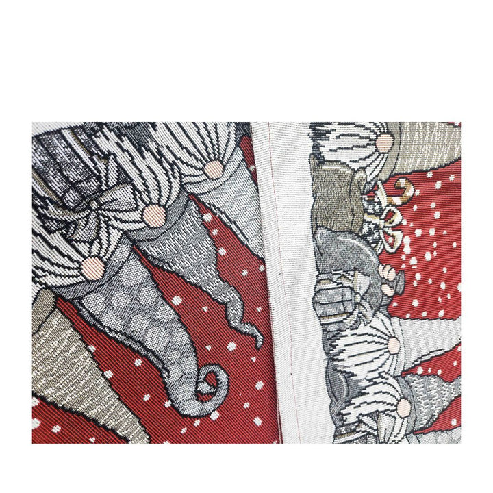 Rapee Gnomes Tapestry Jacquard Weave Table Runner