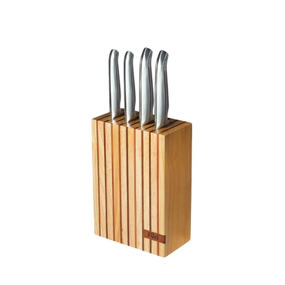 Furi Pro Wood Knife Block Set 5 Pieces