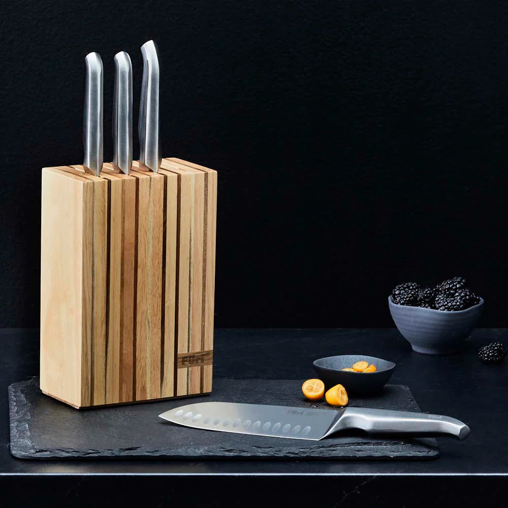 Furi Pro Wood Knife Block Set 5 Pieces