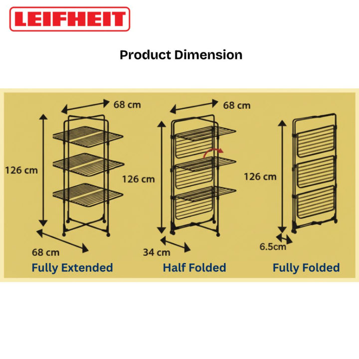 Leifheit Tower Dryer Classic Tower 340 Black
