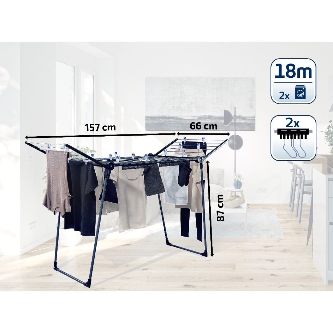 Leifheit Standing Dryer Pegasus Solid Black