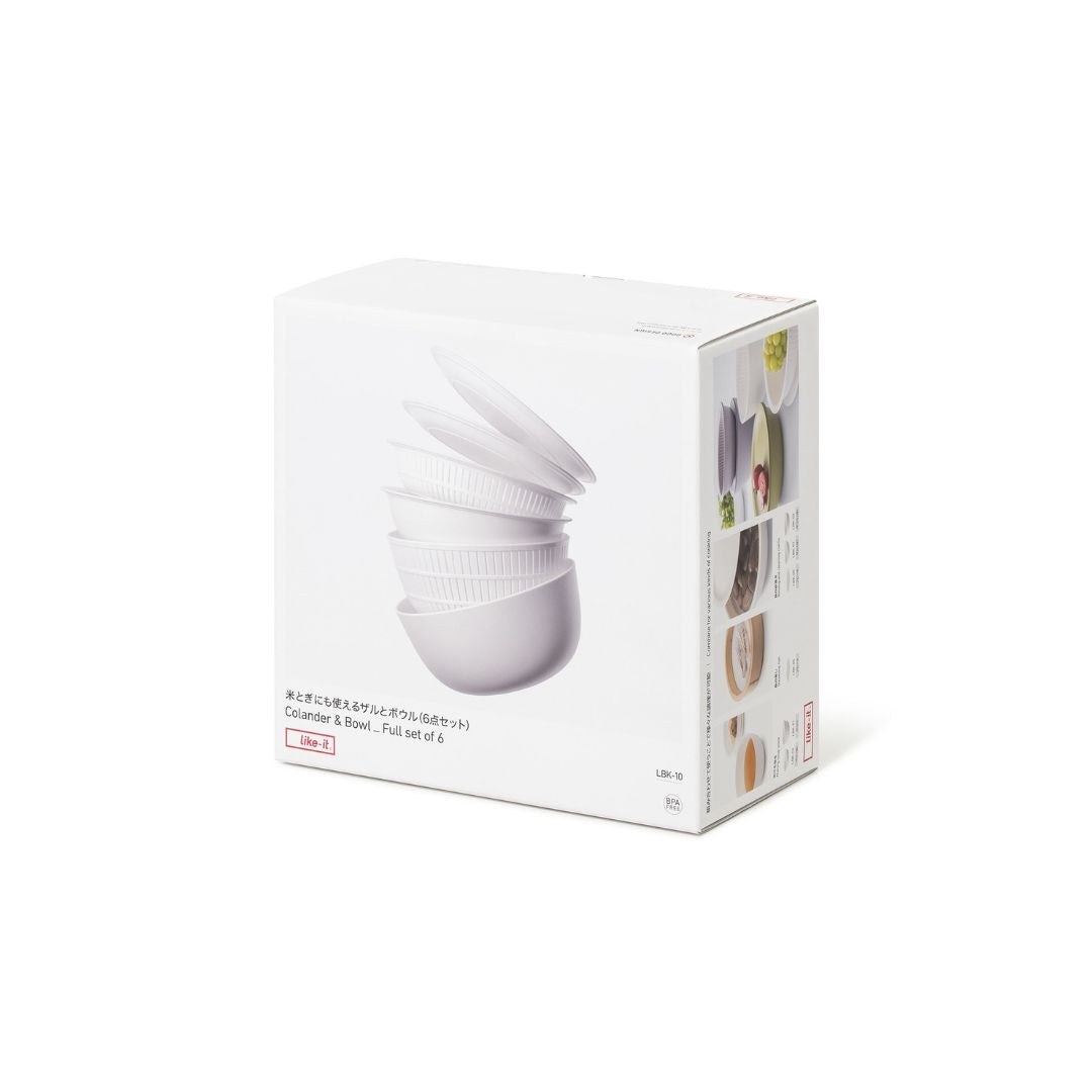 Like-it Colander and Bowl 6pcs Set